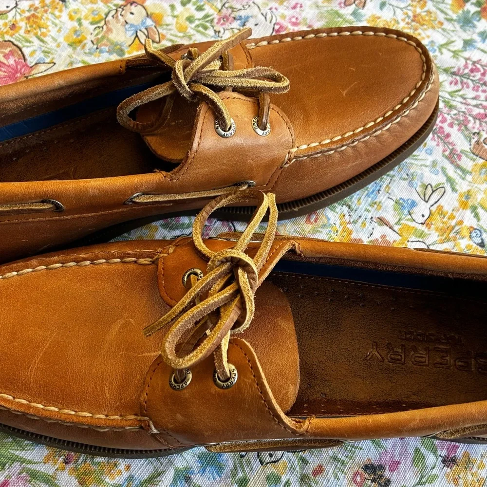 Sperry Classic Men's Brown Leather Boat Shoes - Picture 7 of 7